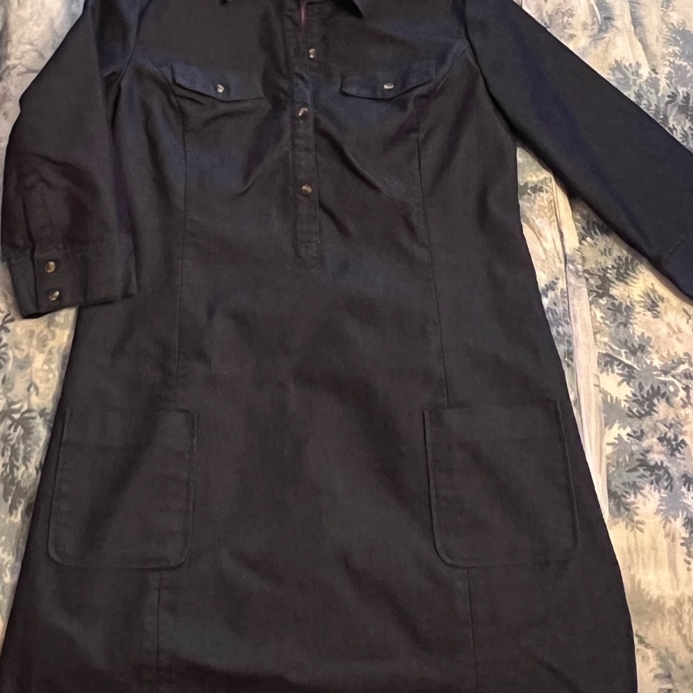 Isaac Mizrahi Tailored Denim Shirt Dress